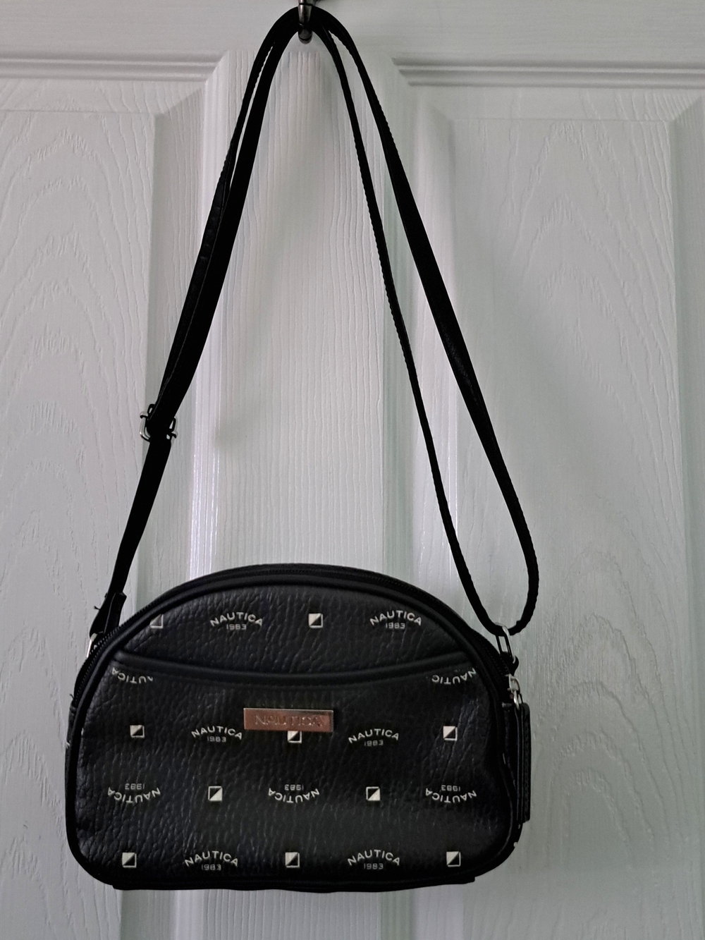 Nautica Black Crossbody Logo Bag
